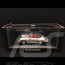Porsche 356 C Cabriolet 1963 gris argent 1/43 Minichamps 430062330