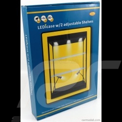 Big LED Lighted Display Case 1/18 1/24 1/43 black with shelves T9-69927