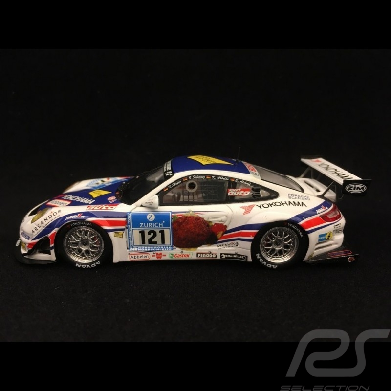 Porsche 911 GT3 RSR type 997 24h Nürburgring 2008 n°121 Frikadelli