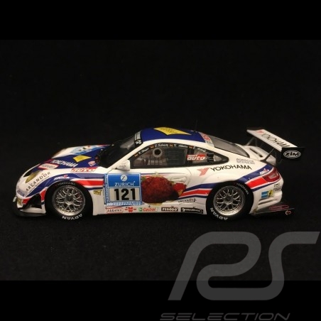 Porsche 911 GT3 RSR type 997 24h Nürburgring 2008 n°121 Frikadelli 1/43 Minichamps 437086121