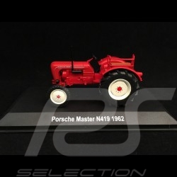 Porsche Diesel Tracteur Master 4 cylindres N419 1962 1/43 Atlas 750 rouge red rot
