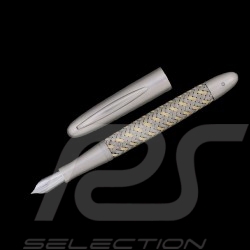 Porsche Design acier or Tec Flex P3110 Stylo plume Fountain Pen Füllfederhalter Gold