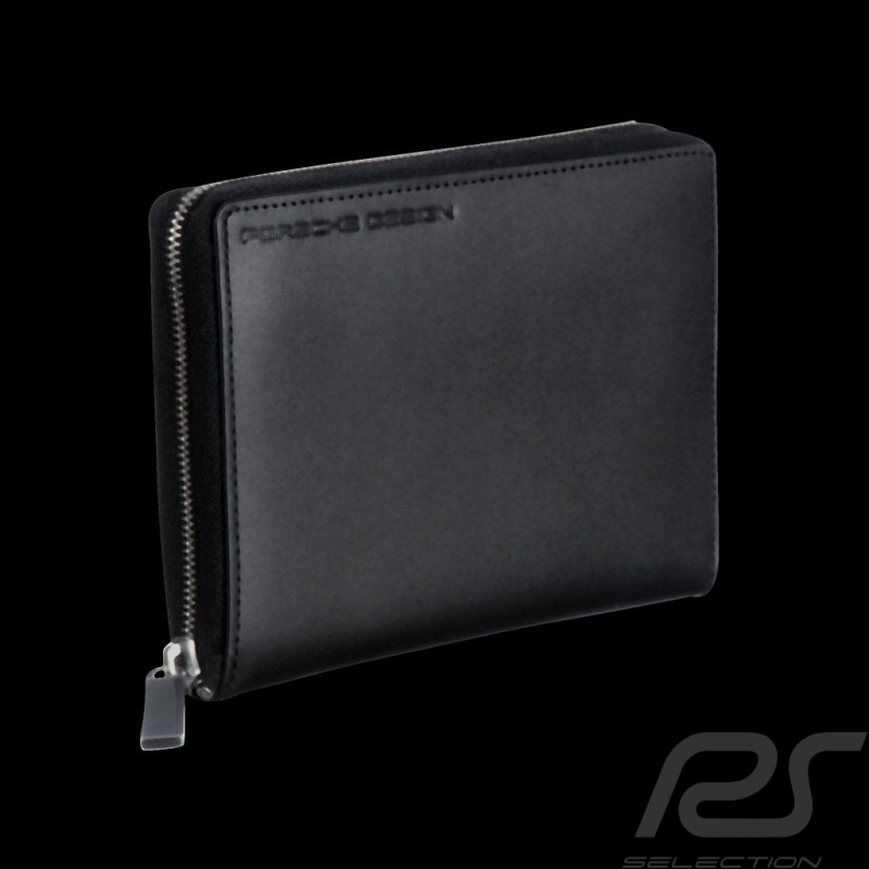 Porsche Geldbörse Geldhalter schwarze Leder Classic Line 2.1 V8Z Porsche Design 4090000107