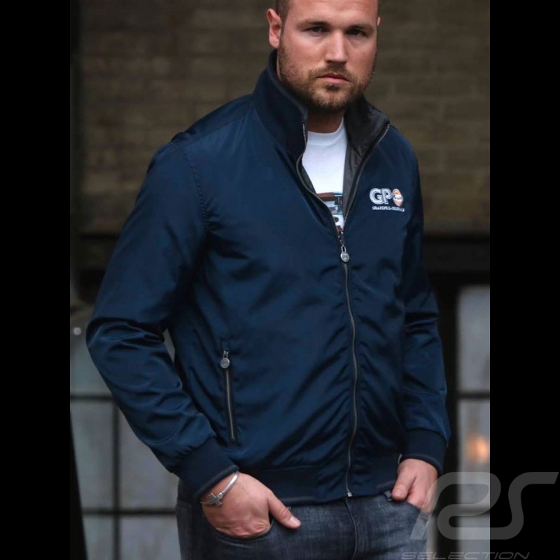 Gulf Reversible Jacket navy blue / dark grey - men