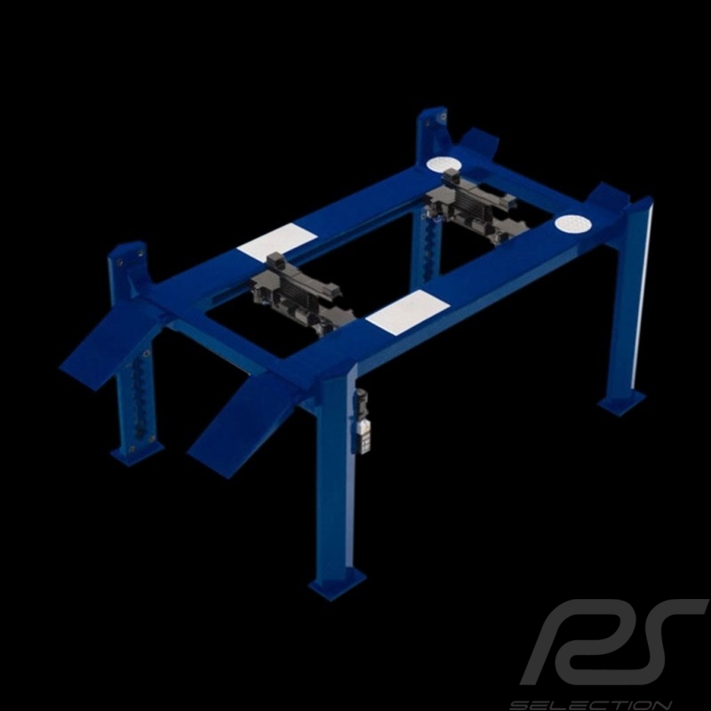 Four-post lift blue die-cast 1/18