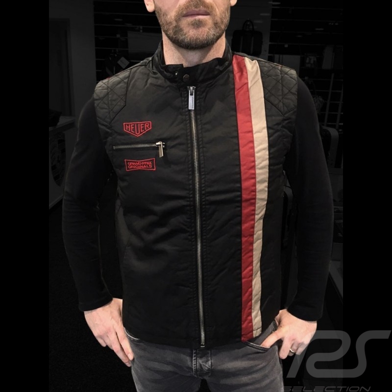 Jacke Heuer washed asphaltgrau ärmellos - Herren