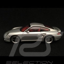 Porsche 911 type 997 Turbo ph II Silver grey Metallic 1/43 Minichamps CAP04312006