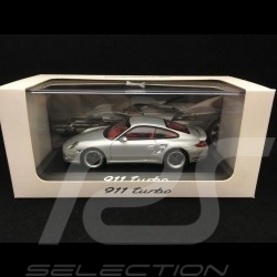 Porsche 911 typ 997 Turbo ph II Metallic Silbergrau 1/43 Minichamps CAP04312006