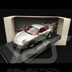 Porsche 911 type 997 Turbo ph II gris argent métallisé 1/43 Minichamps CAP04312006