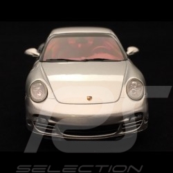 Porsche 911 type 997 Turbo II silver grey 1/43 Minichamps CAP04312006