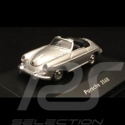 Porsche 356 B Cabriolet 1/87 Welly MAP02390112 gris argent métallisé silver grey metallic silbergrau