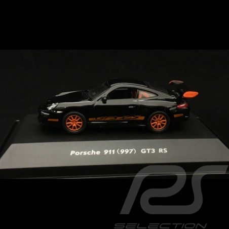 Porsche 911 GT3 RS type 997 black / orange 1/87 Welly MAP02390012