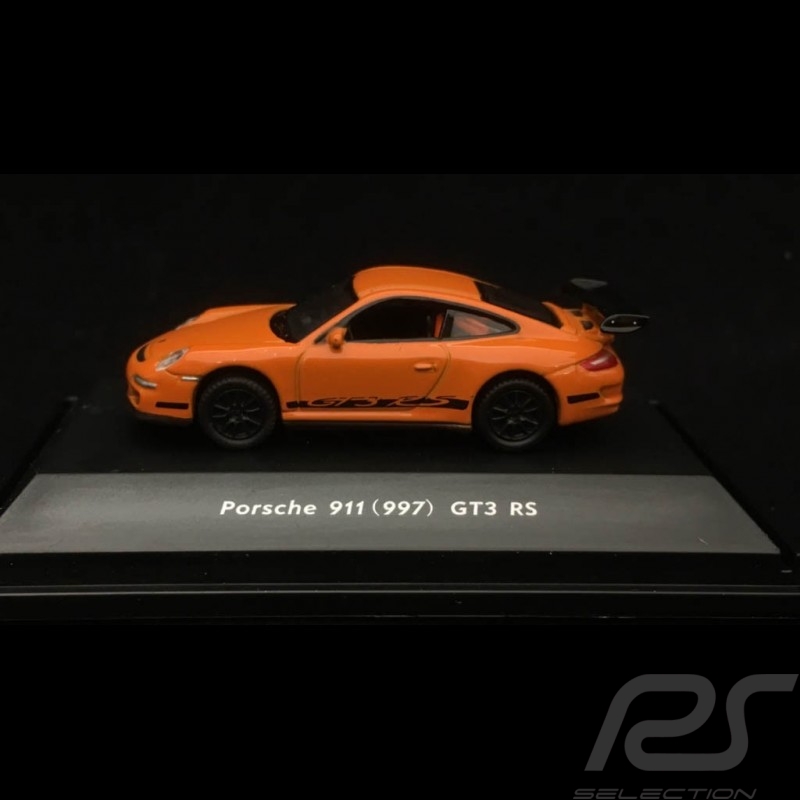 Porsche 911 GT3 RS type 997 orange / black 1/87 Welly MAP02390012