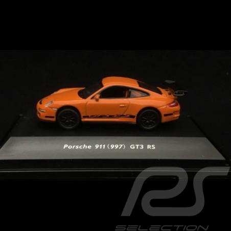 Porsche 911 GT3 RS type 997 orange / black 1/87 Welly MAP02390012