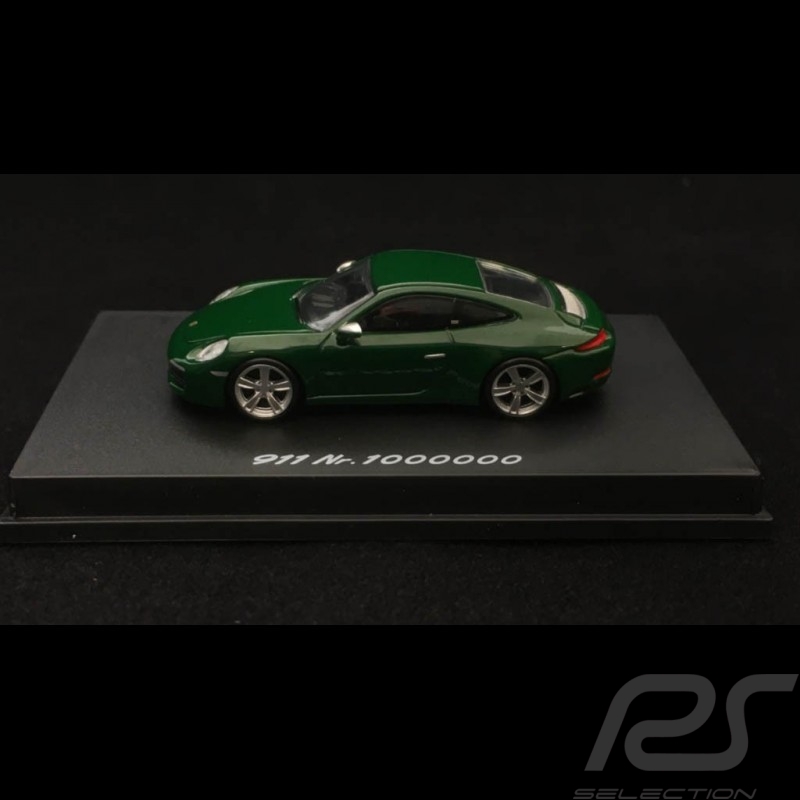 Porsche 911 type 991 Carrera S N ° 1 million 1000000 1/87 Spark WAX02300911 vert Irlandais irish green grün