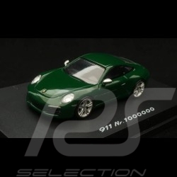 Porsche 911 type 991 Carrera S N ° 1 million 1000000 Irischgrün 1/87 Spark WAX02300911