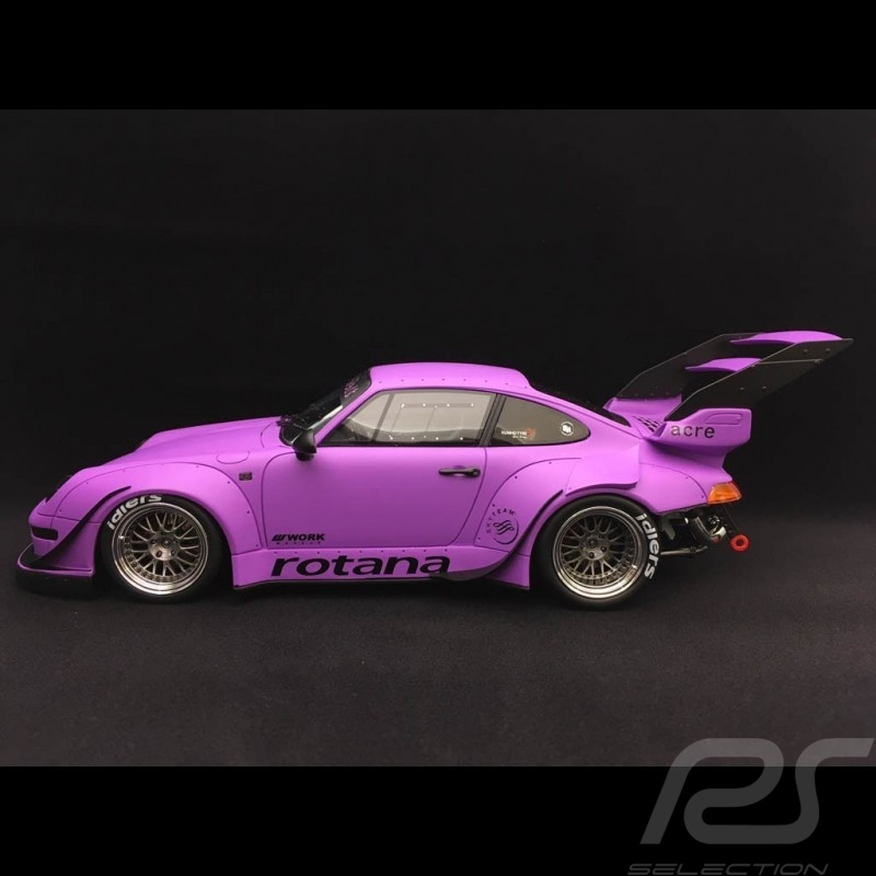 Porsche 911 type 993 RWB Rotana 2013 matte purpurrote 1/18 GT SPIRIT GT737
