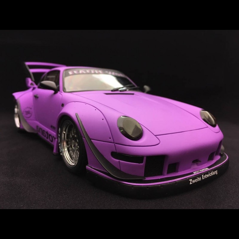 Porsche 911 type 993 RWB Rotana 2013 matte purple 1/18 GT SPIRIT GT737