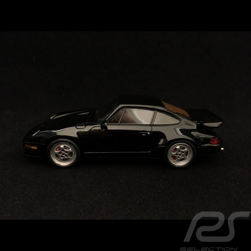 Porsche 911 type 964 Turbo S Flachbau 1994 noire 1/43 Spark PD04312005
