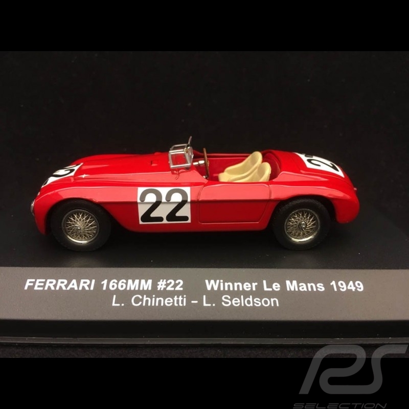 Ferrari 166 MM  n° 22 Chinetti 1/43 IXO LM1949 vainqueur winner sieger Le Mans 1949