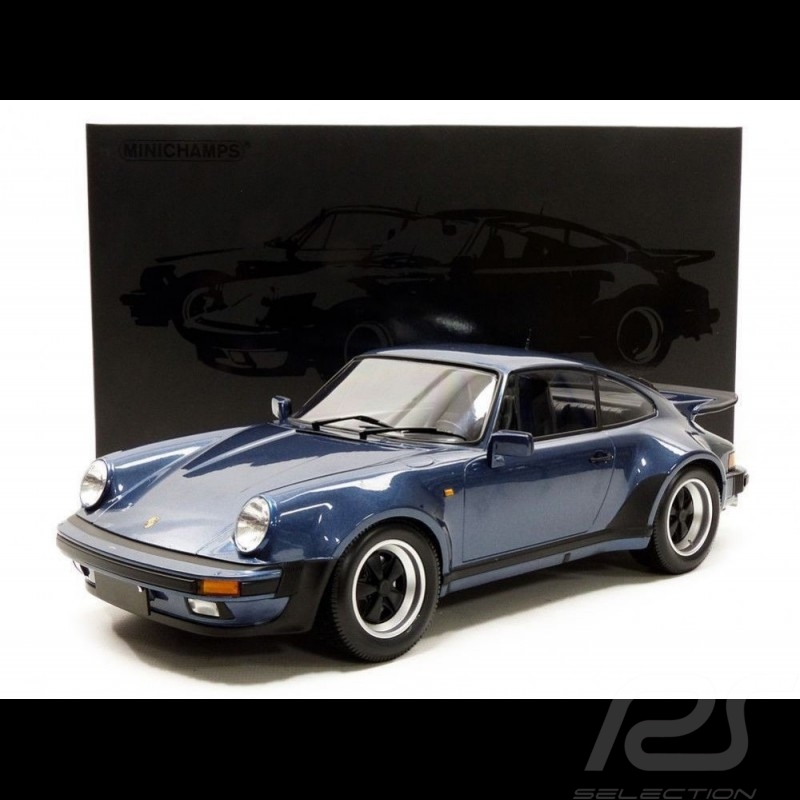 Porsche 911 Turbo 3.0 1977 1/12 Minichamps 125066126 gris bleu métallisé blue grey metallic blaugrau