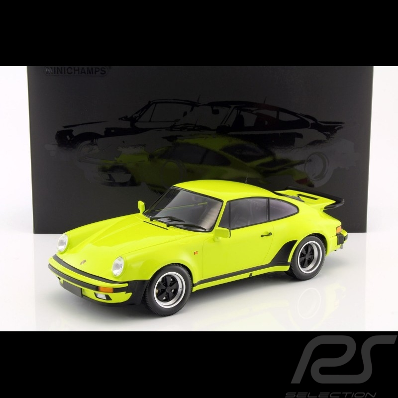 Porsche 911 Turbo 3.0 1977 acid green 1/12 Minichamps 125066121