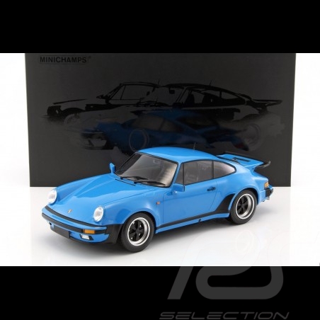 Porsche 911 Turbo 3.0 1977 bleu Mexico 1/12 Minichamps 125066111