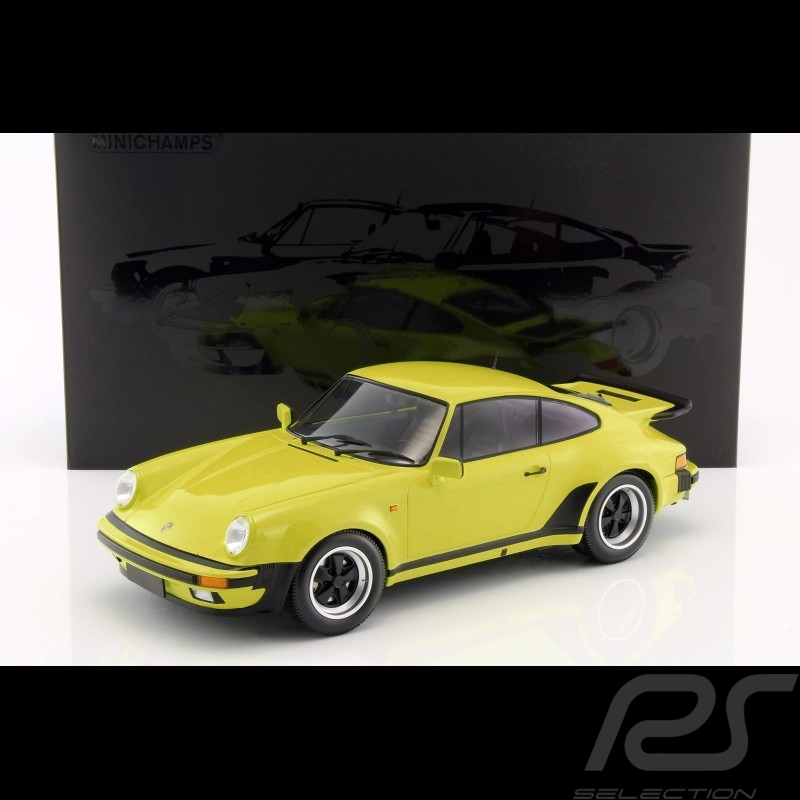 Porsche 911 Turbo 3.0 1977 lime yellow 1/12 Minichamps 125066108