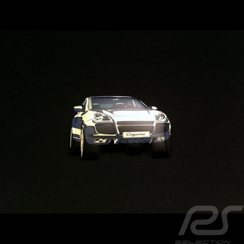 Porsche Pin broche Cayenne Turbo blanc