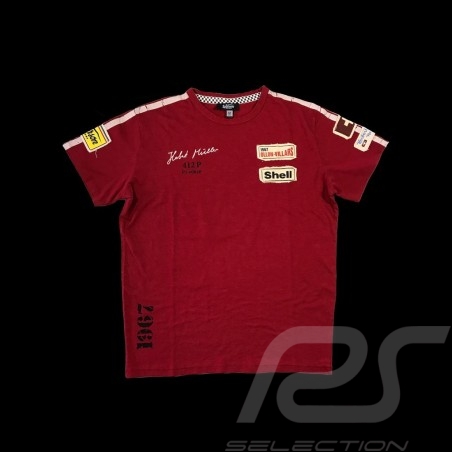 T-shirt Herbert Müller n° 210 Ollon Villars 1967 red - men