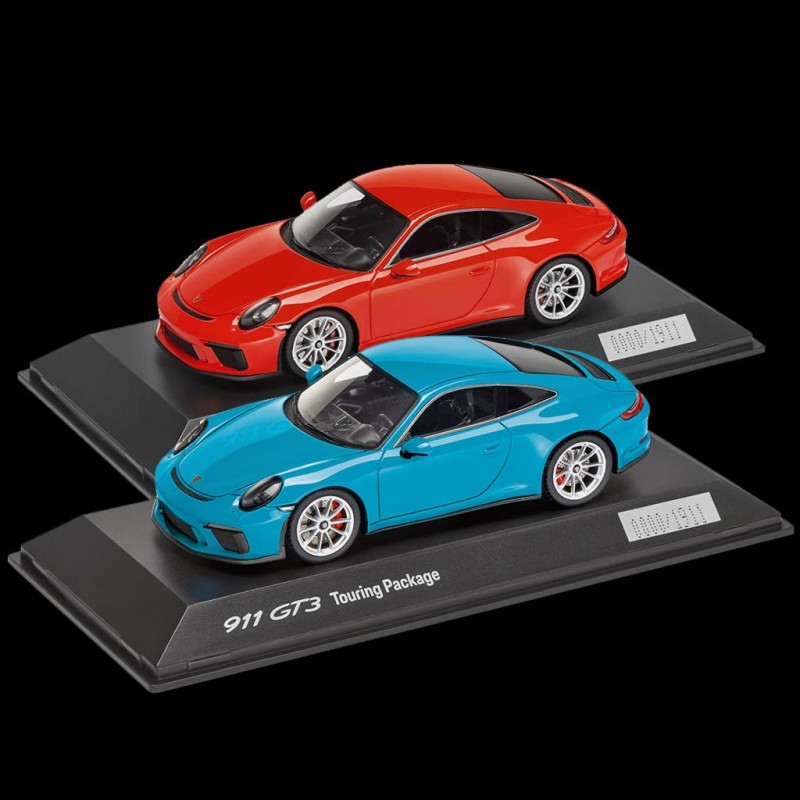 Duo Porsche 911 GT3 type 991 Touring Package 2017 1/43 Spark ...