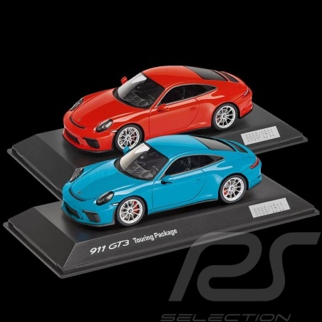 Duo Porsche 911 GT3 type 991 Touring Package 2017 1/43 Spark WAP0201630J WAP0201640J