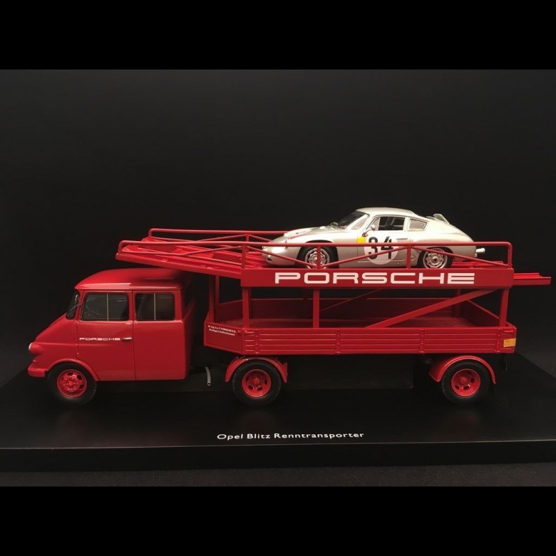 Opel Blitz Truck Porsche carrier 1963 red 1/43 Schuco 450901500