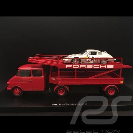 Opel Blitz Truck Porsche carrier 1963 red 1/43 Schuco 450901500