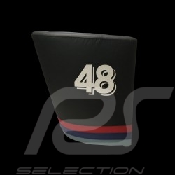 Fauteuil cabriolet Tub chair Tubstuhl  Racing Inside n° 48 noir / bandes Motorsport