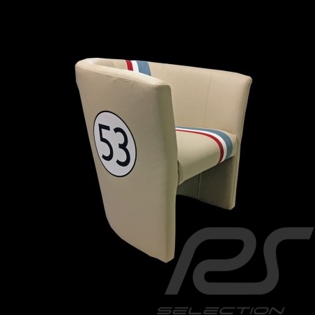 Tubstuhl Racing Inside n° 53 Herbie off-white / tricolor Streife