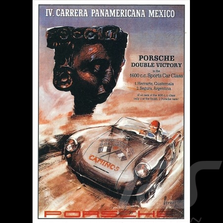 Postcard Porsche 550 IV. Carrera Panamericana Mexico 1953 10x15 cm