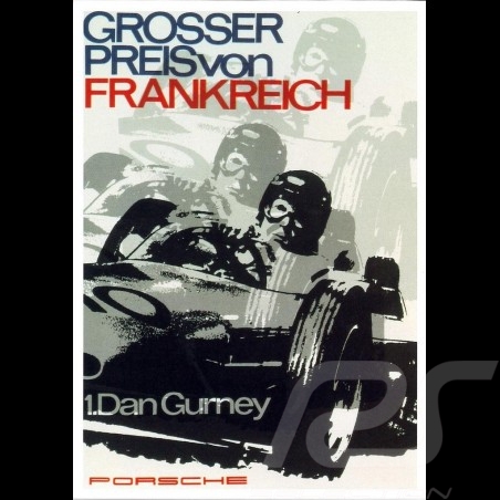 Postcard Porsche 804 French Grand Prix 1962 Dan Gurney 10x15 cm