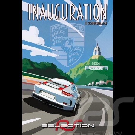 Affiche originale Selection RS inauguration du showroom
