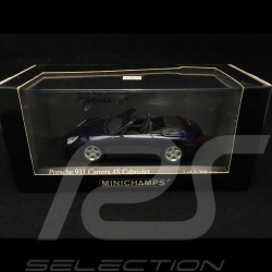 Porsche 911 type 996 Carrera 4S Cabriolet 2003 blau 1/43 Minichamps 400062832