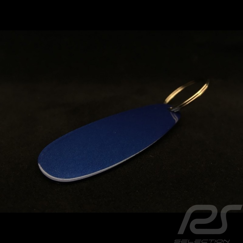 Porsche keyring lacquered blue / chrome Porsche Museum MAP06610212