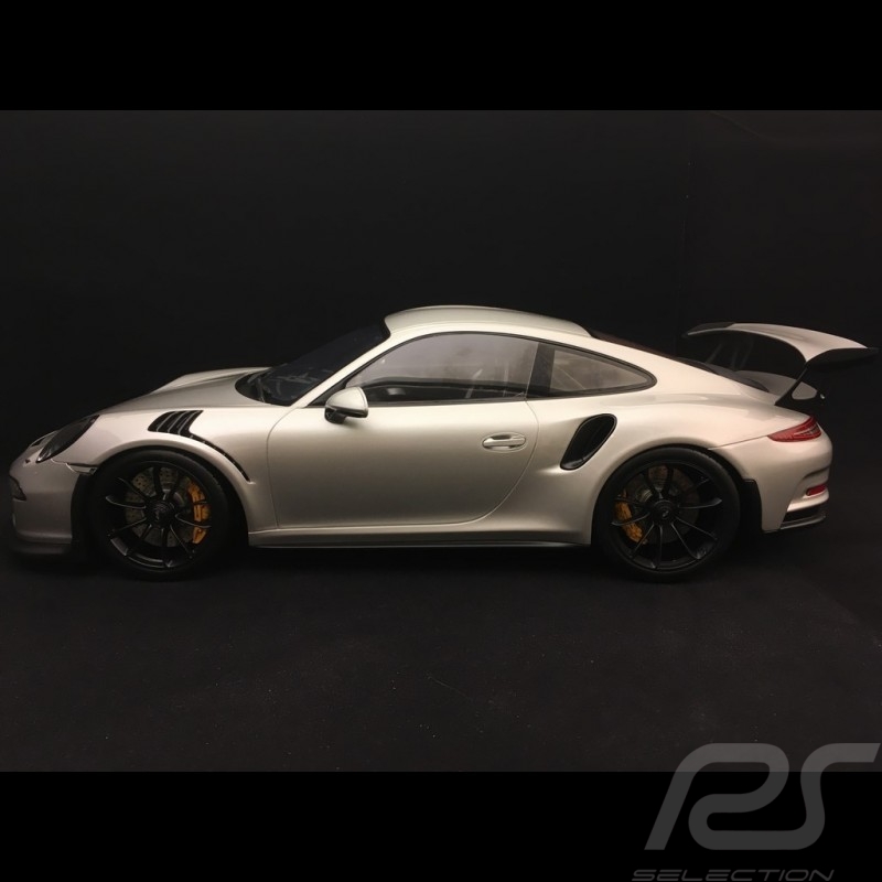 Porsche 911 GT3 RS type 991 2015 silver grey metallic 1/12 Spark 12S008