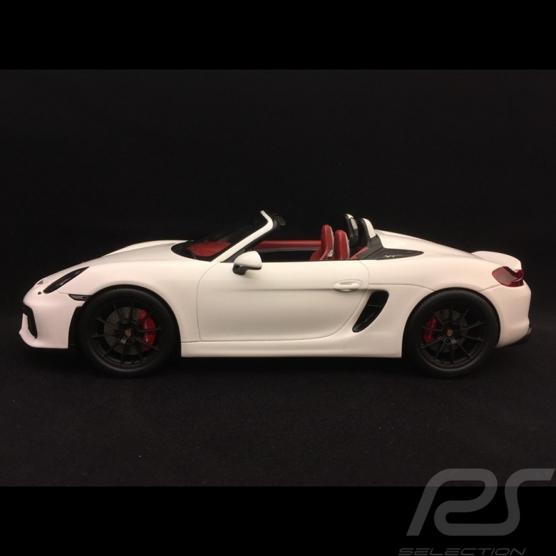 Porsche Boxster Spyder 981 white 1/18 Spark 18S237