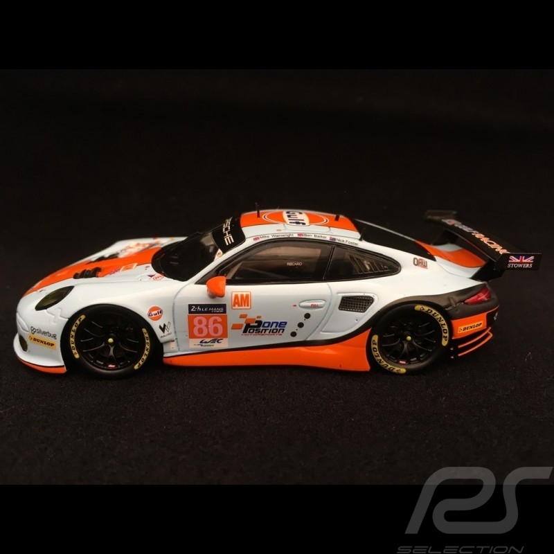 Porsche 911 RSR type 991 24h du Mans 2017 n° 86 Gulf Racing UK 1/43 Spark S5839