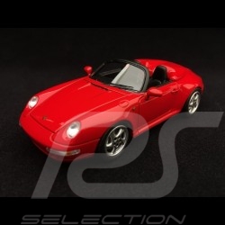 Porsche 911 type 993 Speedster 1/43 Schuco 450887800 rouge indien india red indischrot