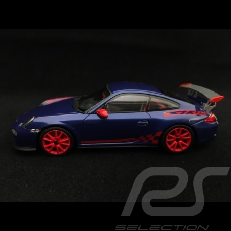 Porsche 911 GT3 RS type 997 phase II 2010 1/43 Minichamps 403069105 aquablue aquablau / rouge red rot