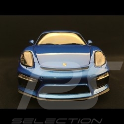 Porsche Cayman GT4 2015 sapphire blue 1/18 Schuco 450040200