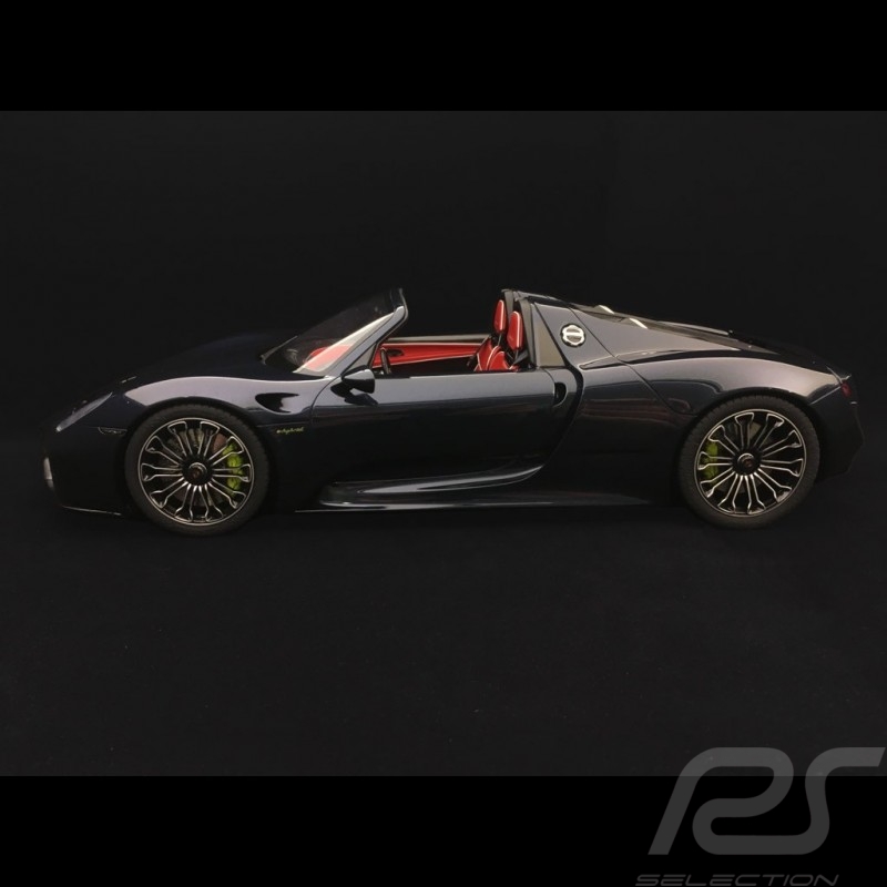 Porsche 918 Spyder 2015 1/12 GT SPIRIT GT757 bleu sombre dark blue dunkelblau