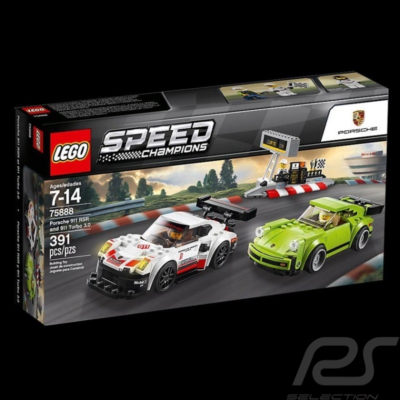 LEGO Speed Champions Porsche 911 RSR and 911 Turbo 3 Set 75888 - US