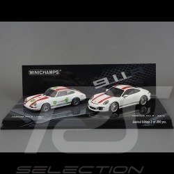 Set Porsche 911 R 1967 - 2016 weiß / rot 1/43 Minichamps 413066221